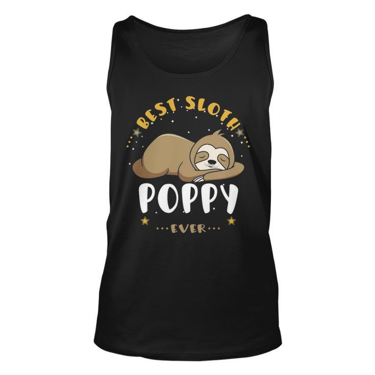 Poppy Grandpa Gift   Best Sloth Poppy Ever Unisex Tank Top