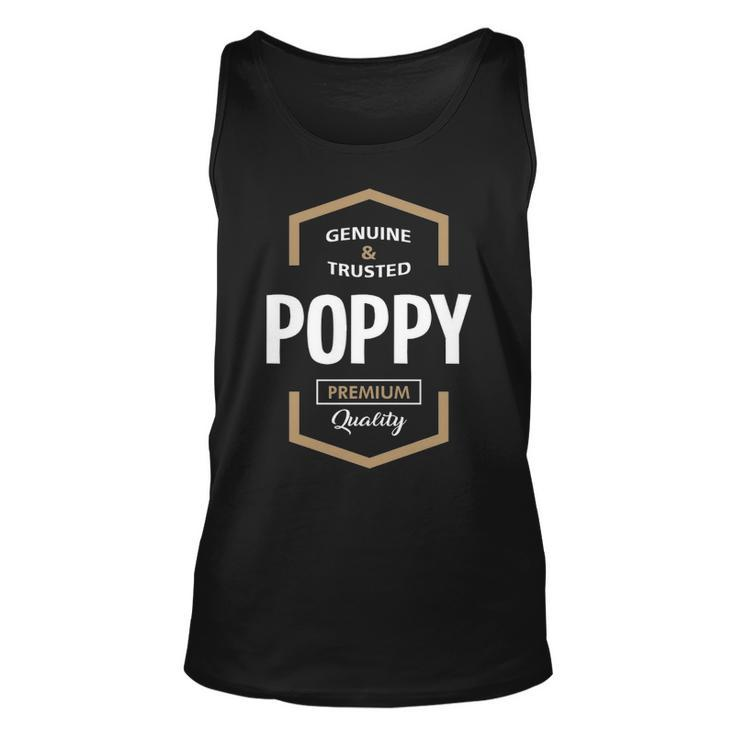 Poppy Grandpa Gift   Genuine Trusted Poppy Premium Quality Unisex Tank Top