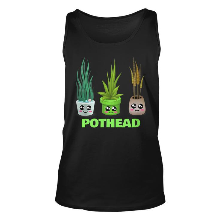 Pothead - Funny House Plant Lover Pun Unisex Tank Top