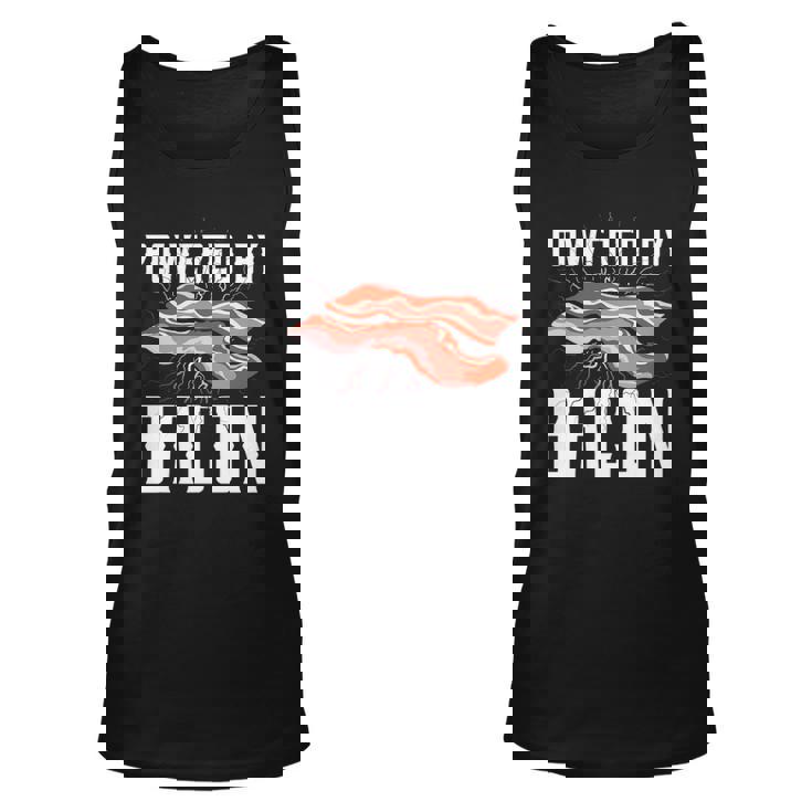 Powered By Bacon For Meat Lovers Keto Bacon Unisex Tank Top