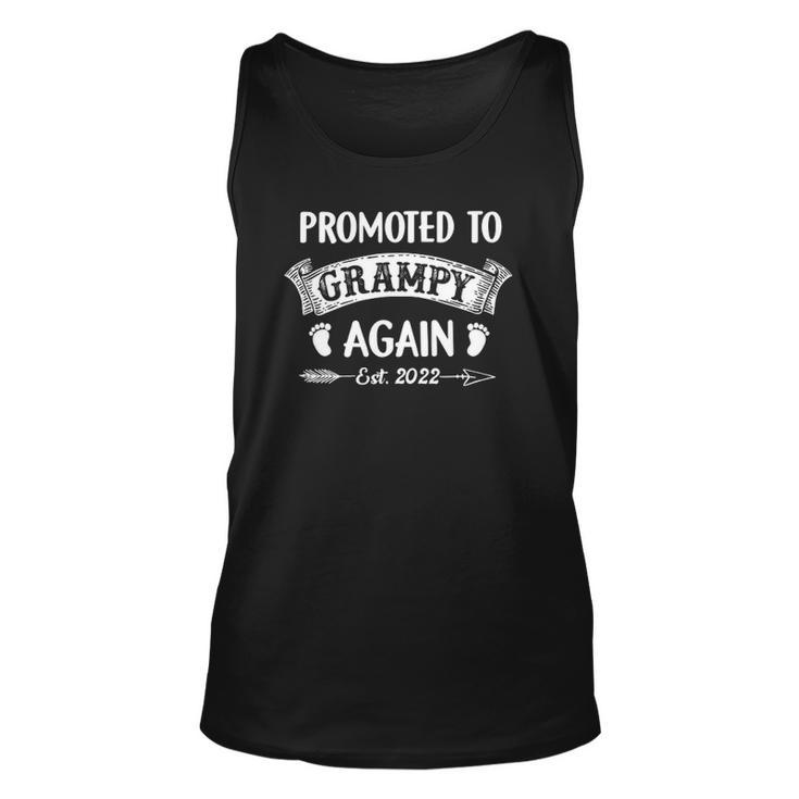 Promoted To Grampy Again Est 2022 Leveled Up To Grampy Unisex Tank Top