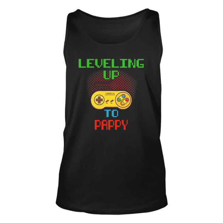 Promoted To Pappy Unlocked Gamer Leveling Up Unisex Tank Top