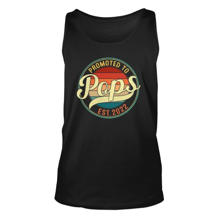 Promoted To Pops Est 2022 Soon To Be Pregnancy Announcement Unisex Tank Top