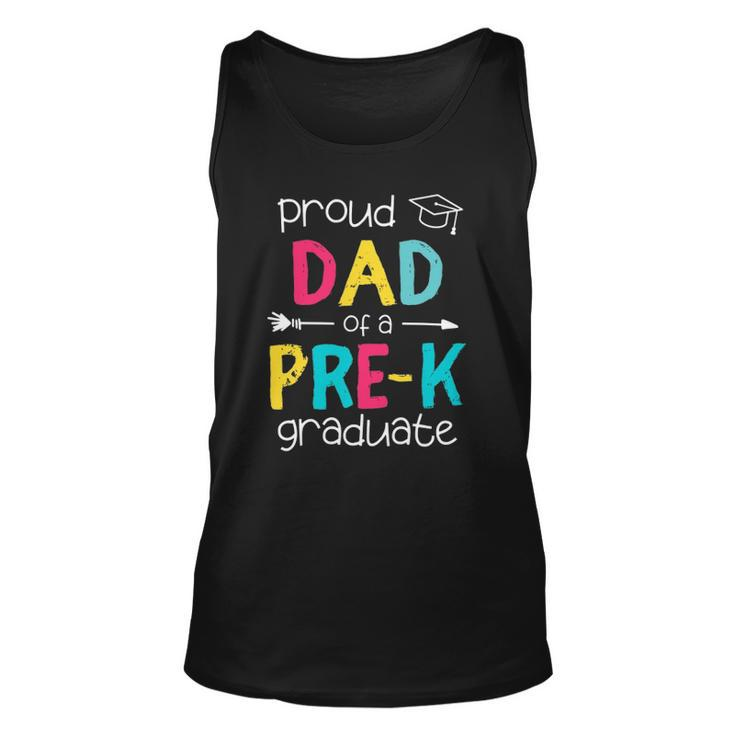 Proud Dad Father Pre-K Preschool Family Matching Graduation Unisex Tank Top