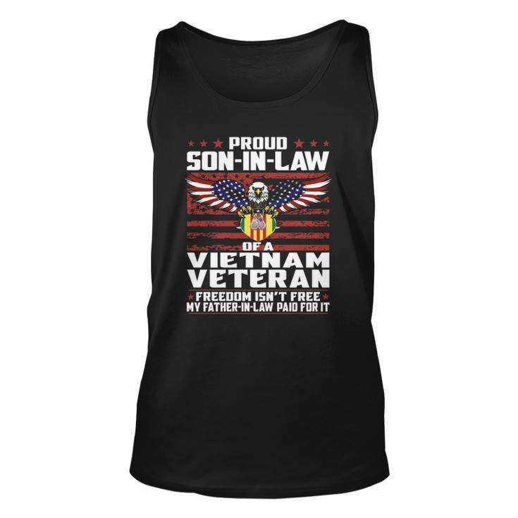 Proud Son In Law Of A Vietnam Veteran Patriotic Gift Unisex Tank Top
