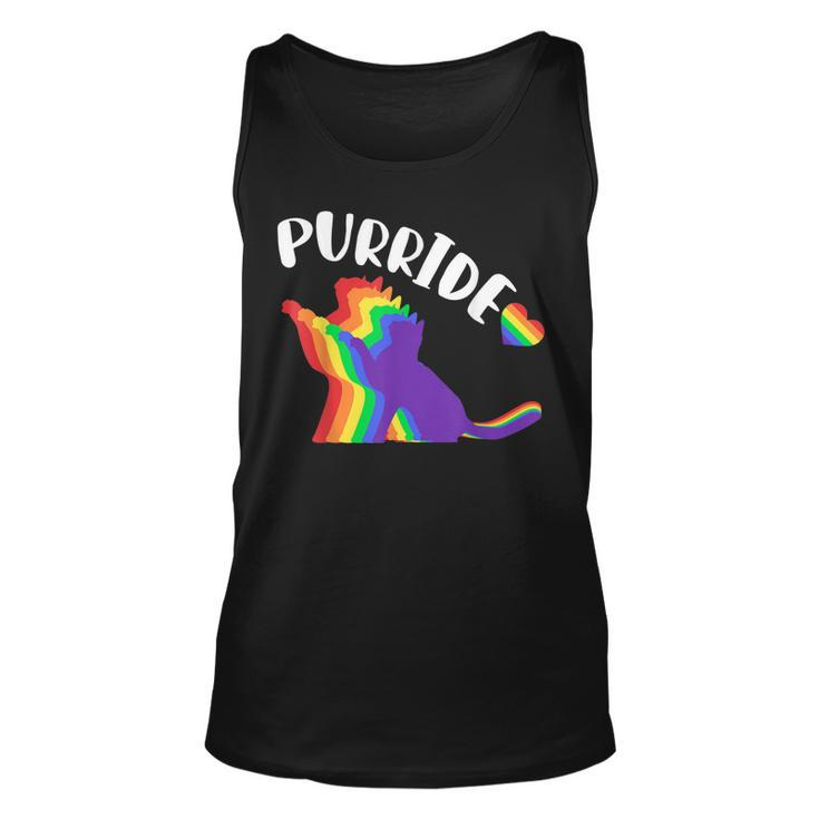 Purride Gay Pride Cat Pride Cat Cat Lgbtq  Unisex Tank Top