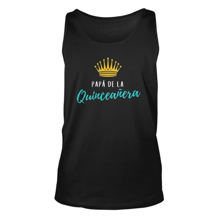 Mens Quinceanera Papa Dad Father Turquoise Theme Party Quince Tank Top
