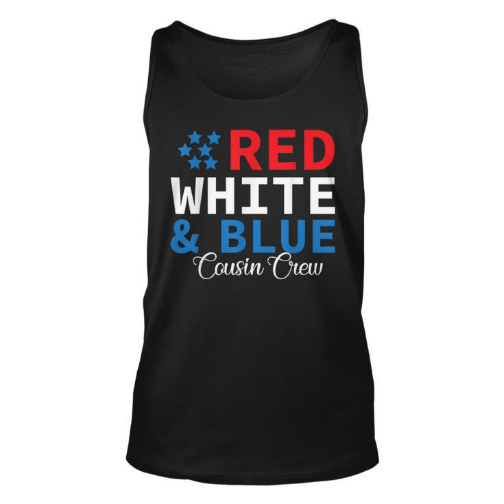 Red White & Blue Cousin Crew Family Matching 4Th Of July  Unisex Tank Top