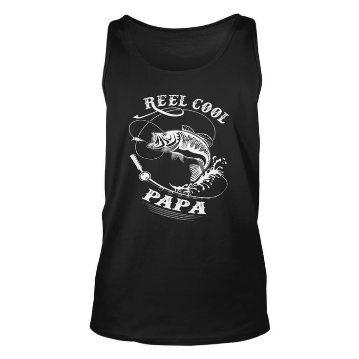 Reel Cool Papa For Fishing Nature Lovers Unisex Tank Top