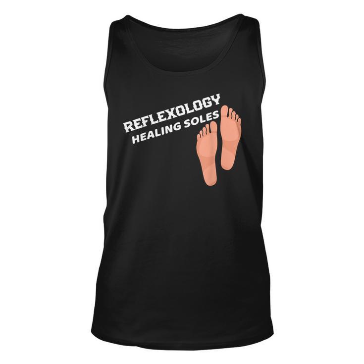 Reflexology Massage Therapist  Reflexology Healing Soles Unisex Tank Top