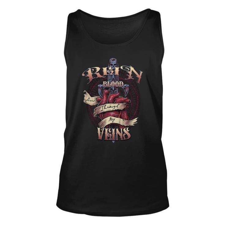 Rein Blood Runs Through My Veins Name Unisex Tank Top