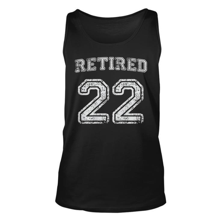 Retired 22 - Coach 2022 Retirement Jersey-Style Name Number Unisex Tank Top