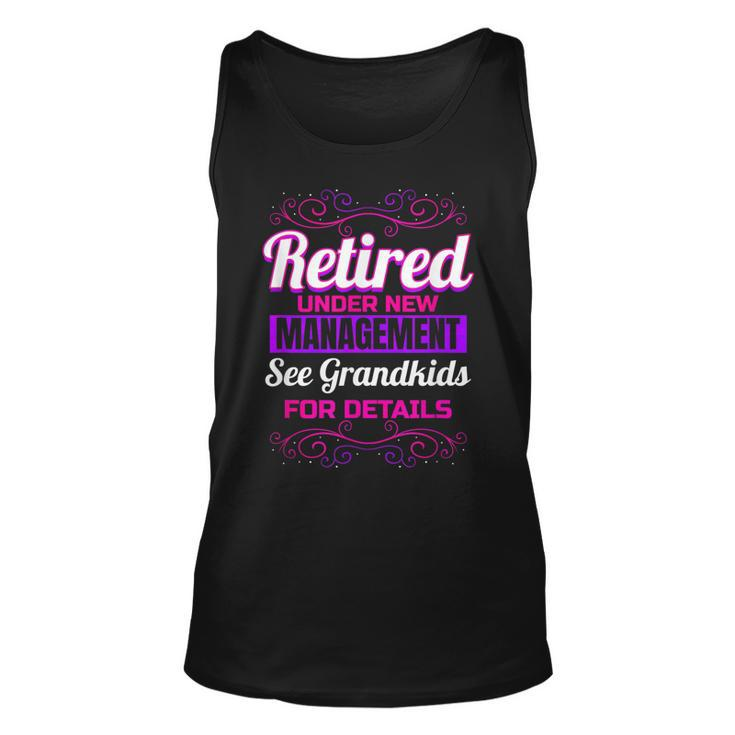 Retired Grandma Retirement Grandkids Retiree Farewell Party  Unisex Tank Top