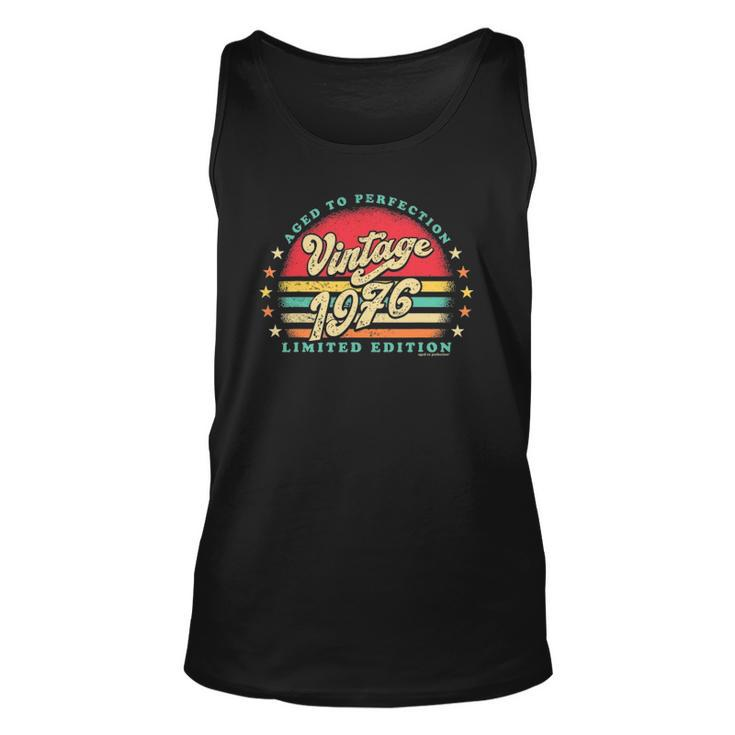 Retro 1976 Vintage 46Th Birthday Top Aged To Perfection Unisex Tank Top