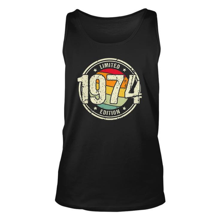 Retro 48 Years Old Vintage 1974 Limited Edition 48Th Birthday Tank Top