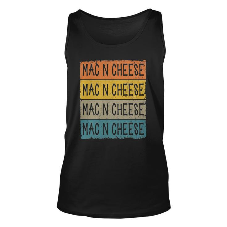 Retro Mac N Cheese Foodie Lover Macaroni And Cheese Unisex Tank Top