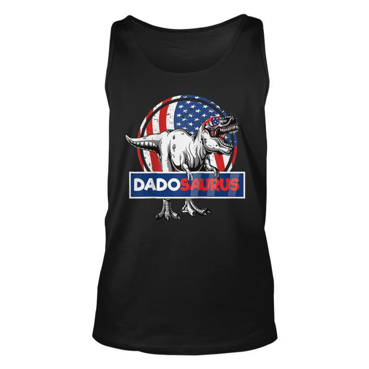 Retro Patriotic Dinosaur T Rex Dad Fathers Day 4Th Of July  Unisex Tank Top