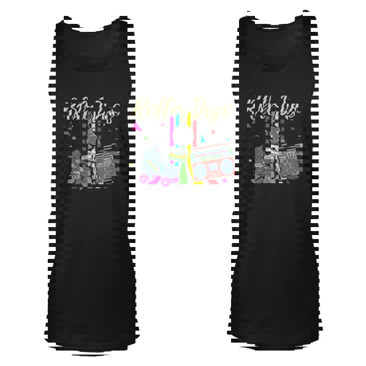 Retro Roller Skating Roller Disco Roller Skates Skating Unisex Tank Top