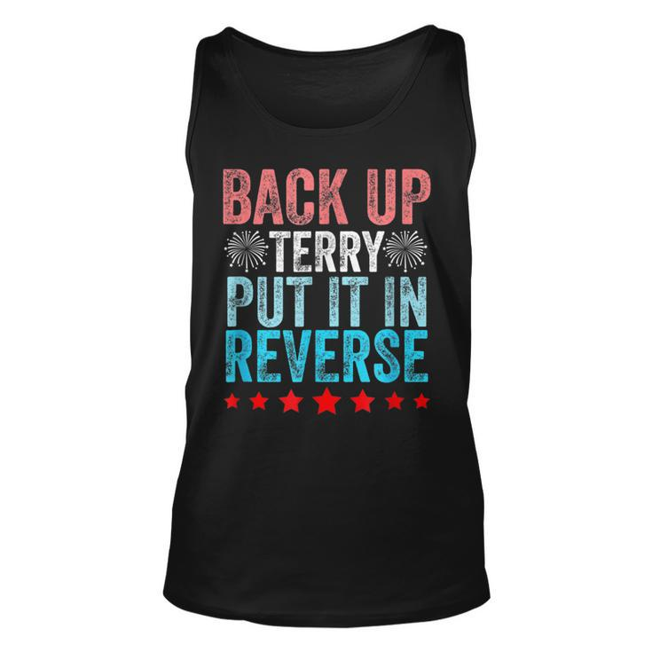 Retro Back Up Terry Put It In Reverse 4Th Of July Fireworks Tank Top
