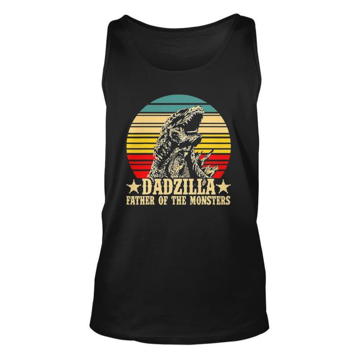 Retro Vintage Dadzilla Father Of The Monsters Unisex Tank Top