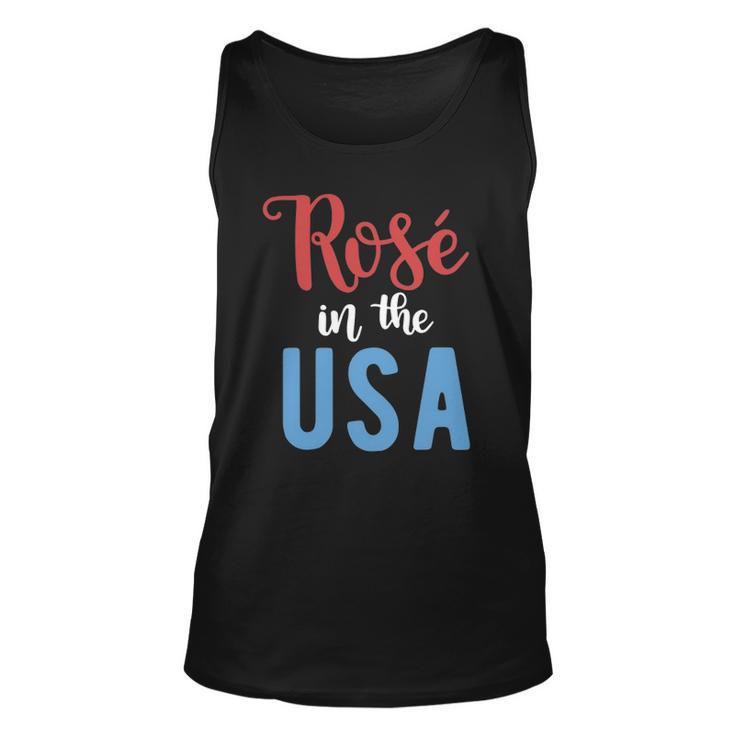 Rose In The Usa Cute Drinking 4Th Of July Unisex Tank Top