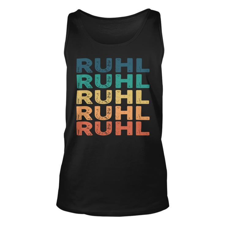 Ruhl Name Shirt Ruhl Family Name V4 Unisex Tank Top