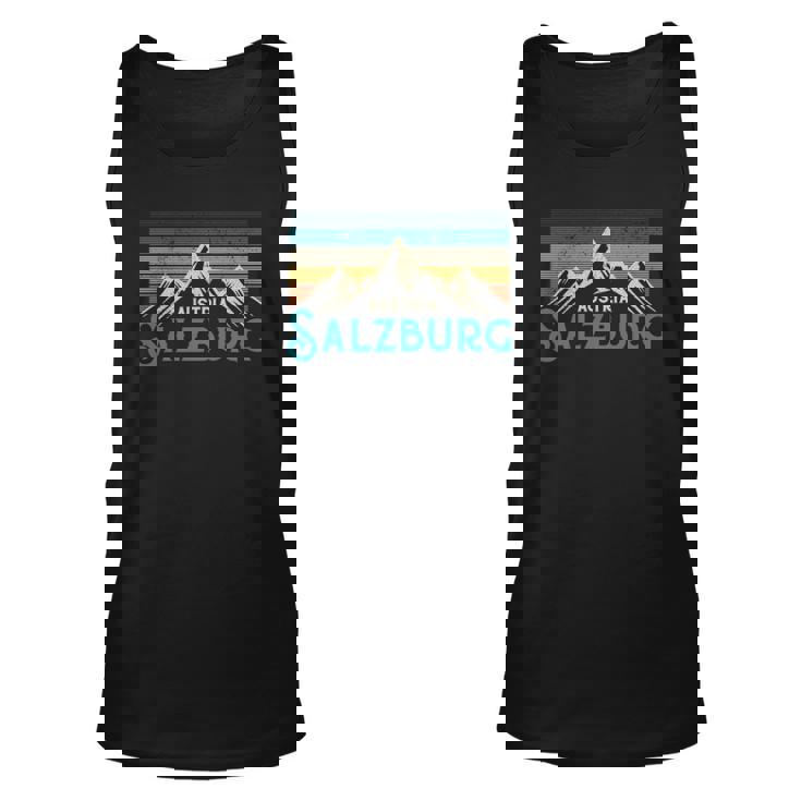 Salzburg Austria Vintage Mountains Souvenir Gift Unisex Tank Top