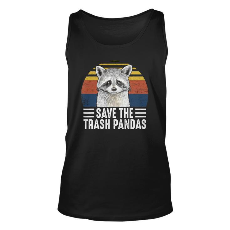 Save The Trash Panda Funny Raccoon Lover Unisex Tank Top