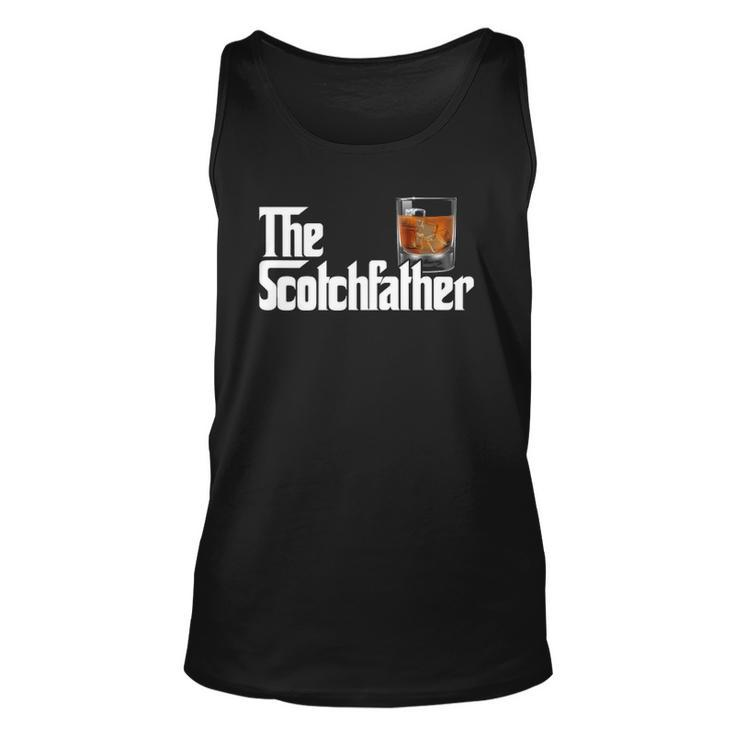 Mens The Scotchfather Scotch Father Dad Fathers Day Drinking Tank Top