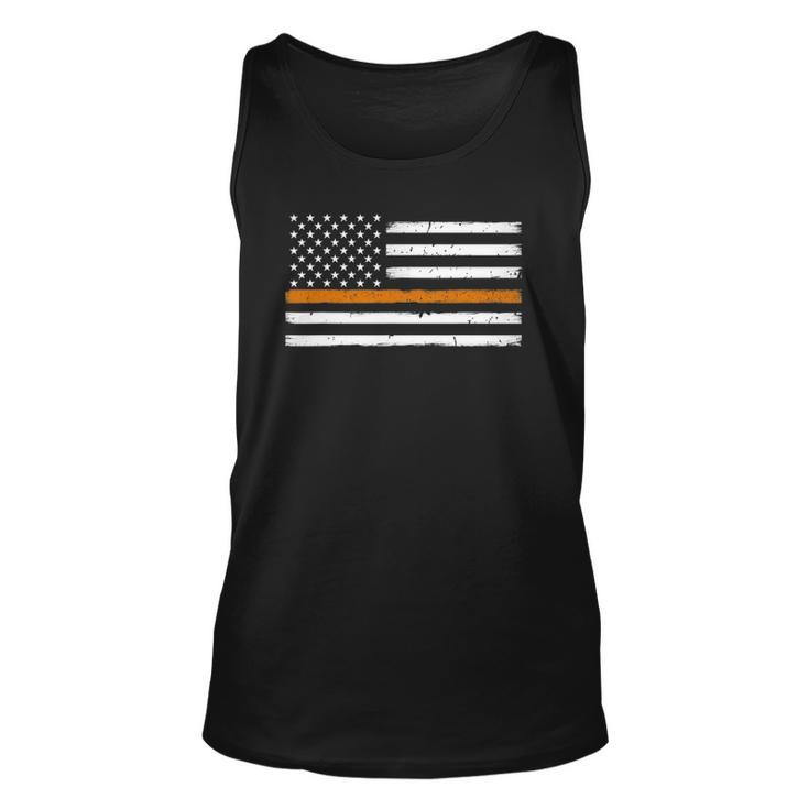 Search And Rescue Team Thin Orange Line Flag Unisex Tank Top