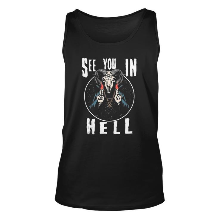 See You In Hell Satan Unisex Tank Top