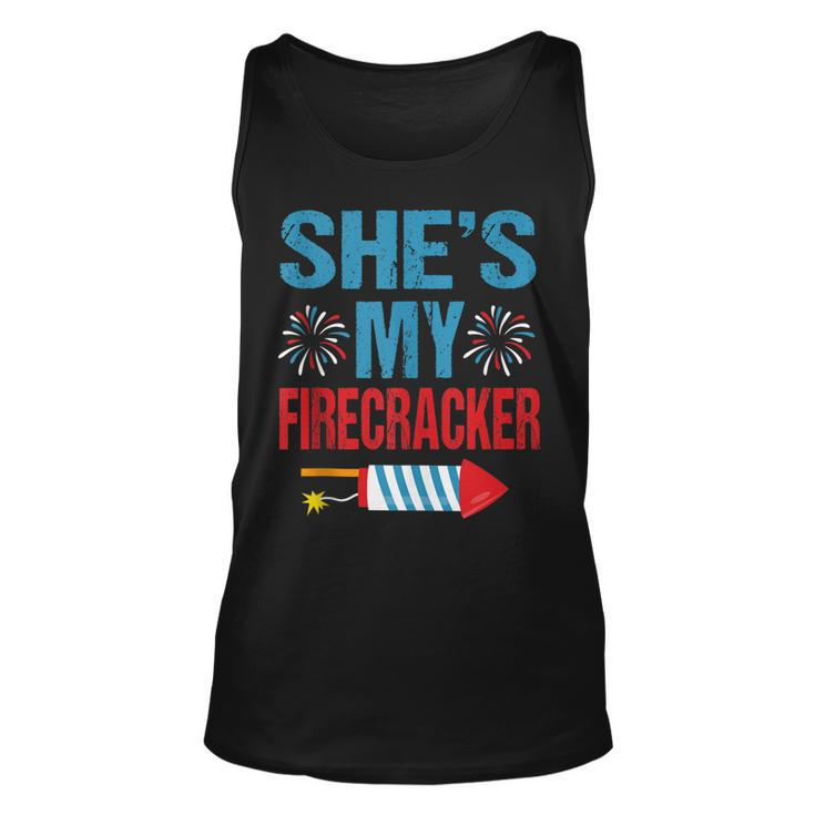 Shes My Firecracker His And Hers 4Th July  Couples  Unisex Tank Top