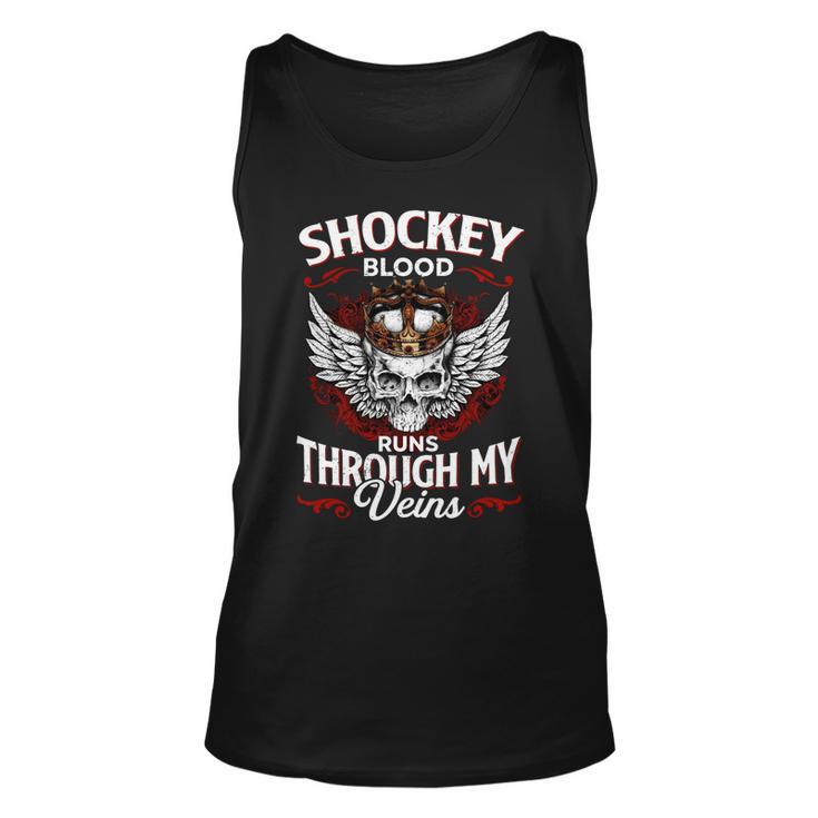 Shockey Blood Runs Through My Veins Name Unisex Tank Top