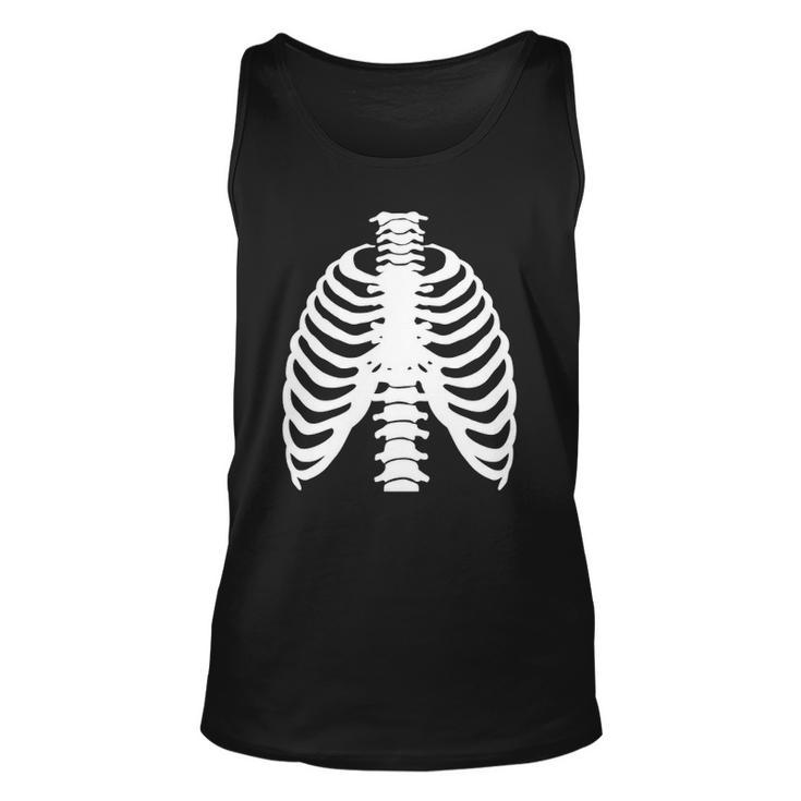 Skeleton Rib Costume Halloween Skeleton Bones Costume Unisex Tank Top