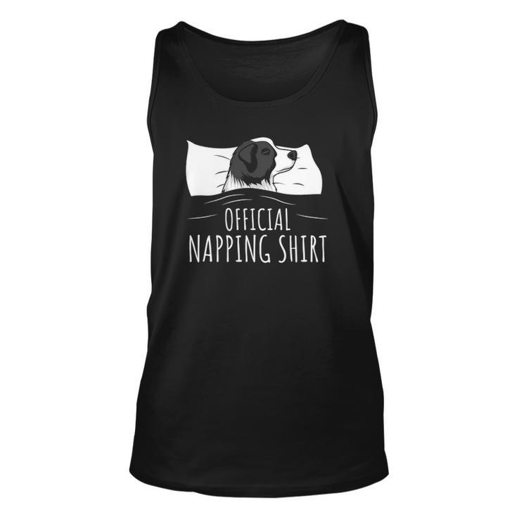 Sleeping Border Collie Official Napping Unisex Tank Top