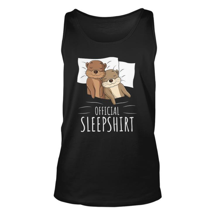 Sleeping Sea Otter Lover Napping Official Sleep Unisex Tank Top