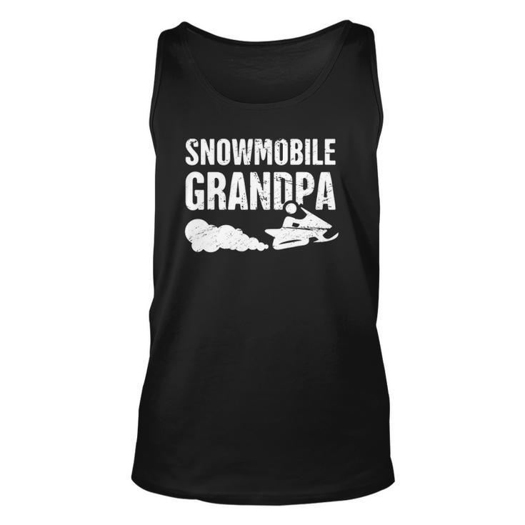 Snowmobile Grandpa Snowmobile Snowmobiling Lover Unisex Tank Top