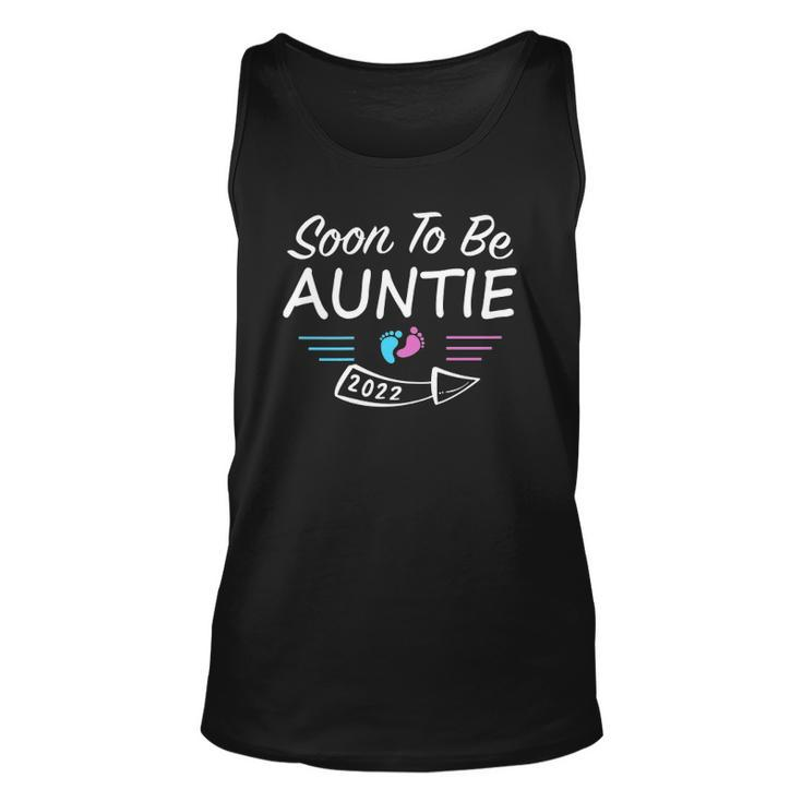 Womens Soon To Be Auntie Est2022 Pregnancy Announcement Tank Top