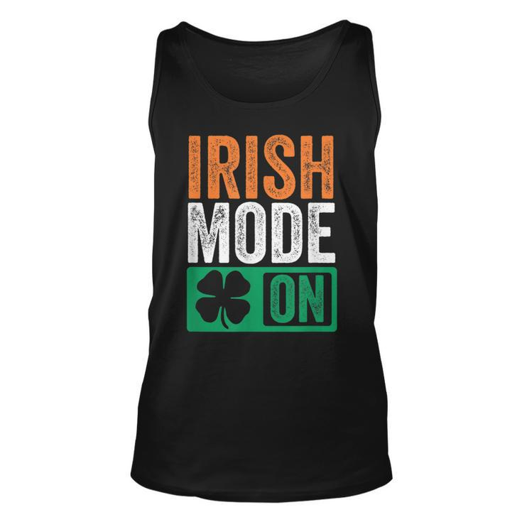 St Patricks Day Beer Drinking Ireland - Irish Mode On  Unisex Tank Top