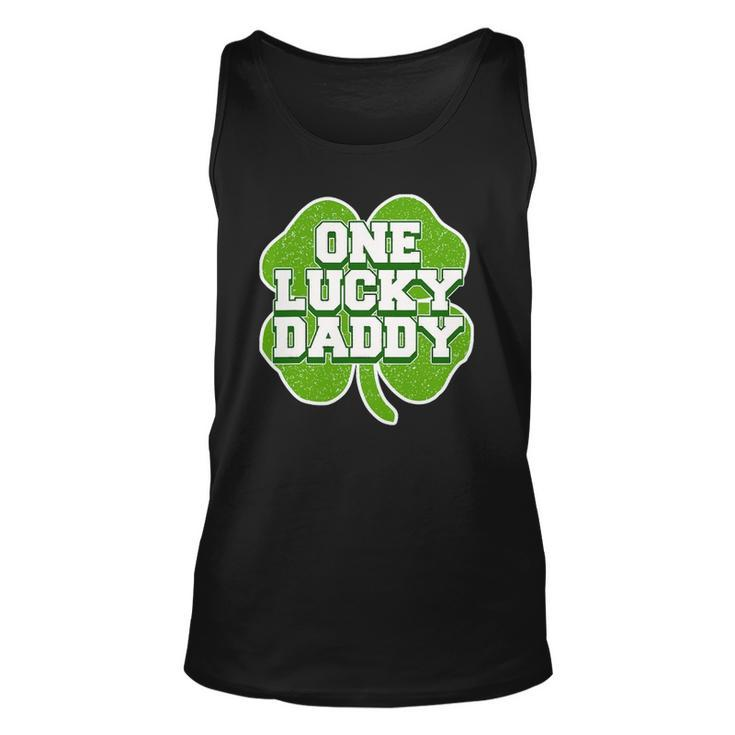 St Patricks Day Design For Father One Lucky Daddy Unisex Tank Top