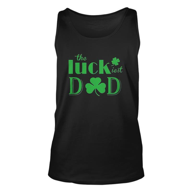 St Patricks Day The Luckiest Dad Unisex Tank Top
