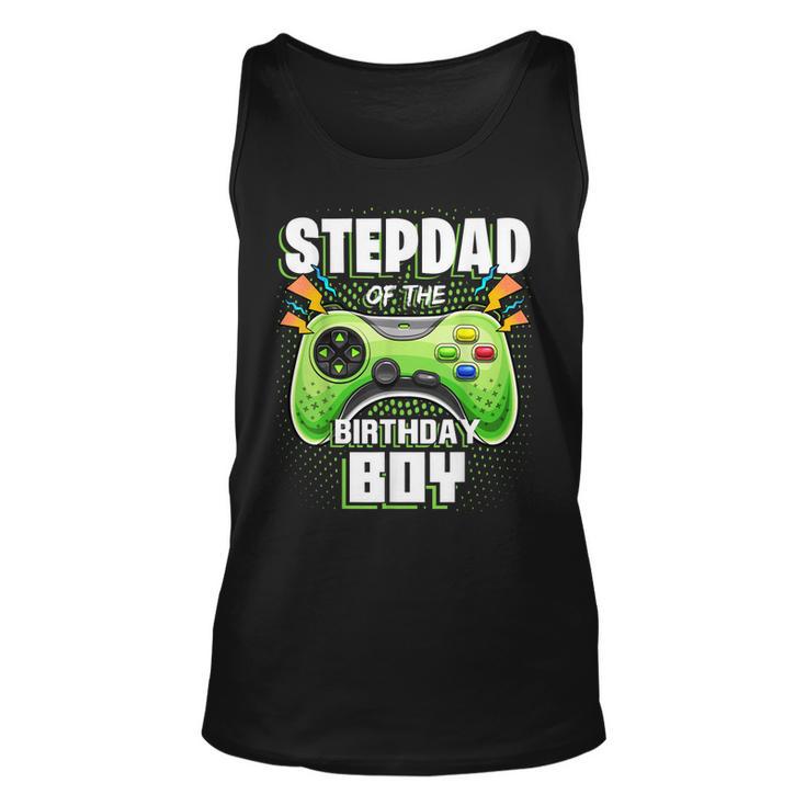 Stepdad Of The Birthday Boy Matching Family Video Game Party  Unisex Tank Top