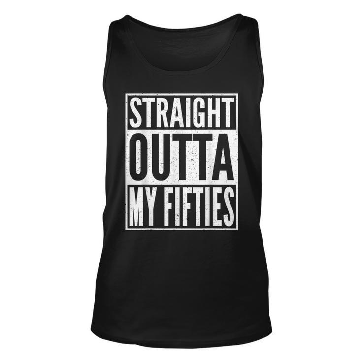 Straight Outta My Fifties Funny 1961 60Th Birthday Gift Idea  Unisex Tank Top