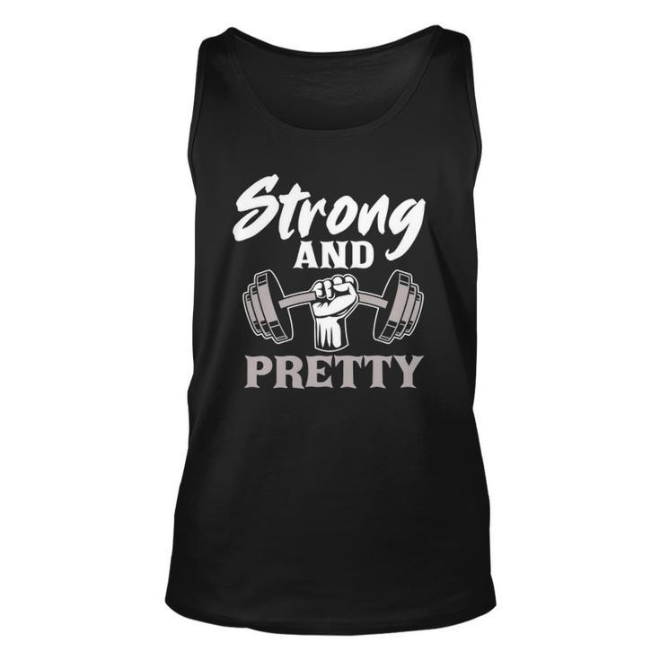 Strong And Pretty Gym Fitness Sport Bodybuilding Unisex Tank Top