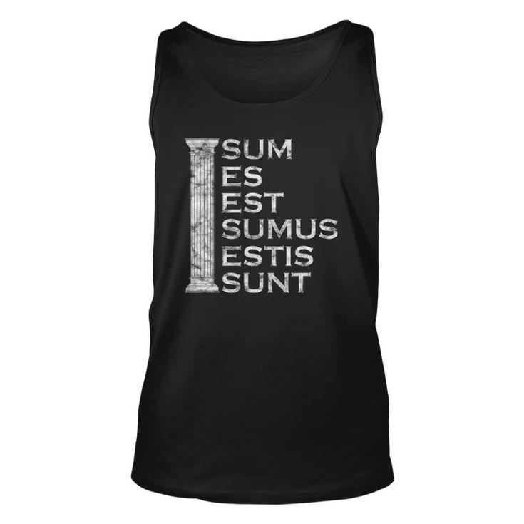 Sum Es Est Sumus Estis Sunt - Latin Teacher Unisex Tank Top