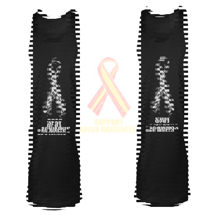 Support Bacon Awareness Ribbon Fun Bacon Unisex Tank Top