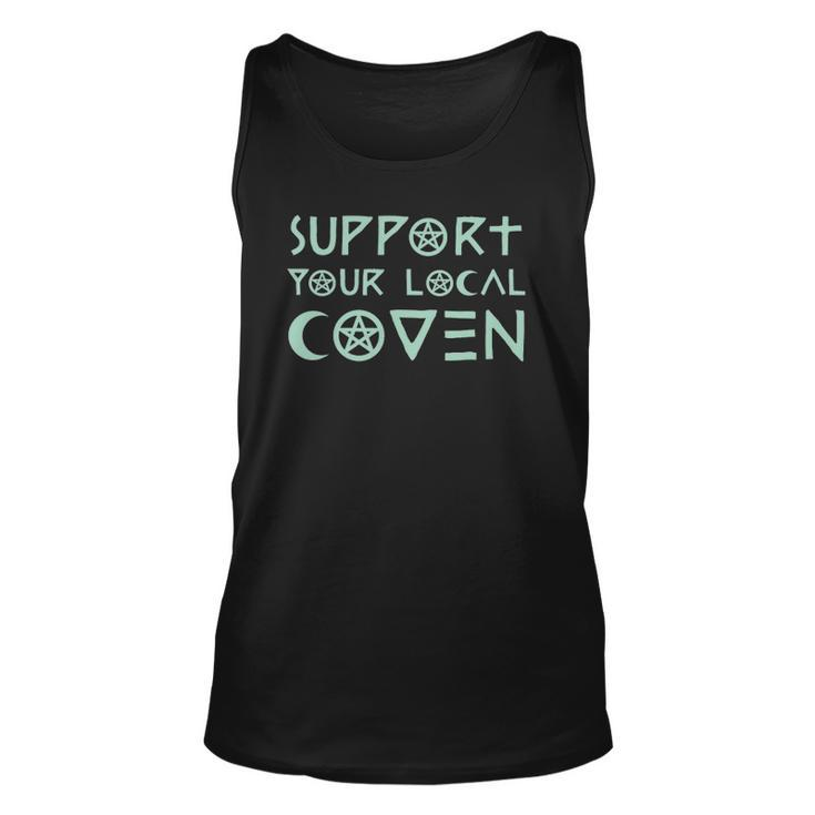 Support Your Local Coven Witch Clothing Wicca Unisex Tank Top