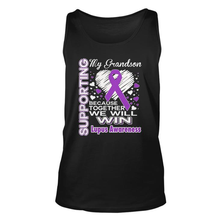 Supporting My Grandson - Lupus Awareness Unisex Tank Top