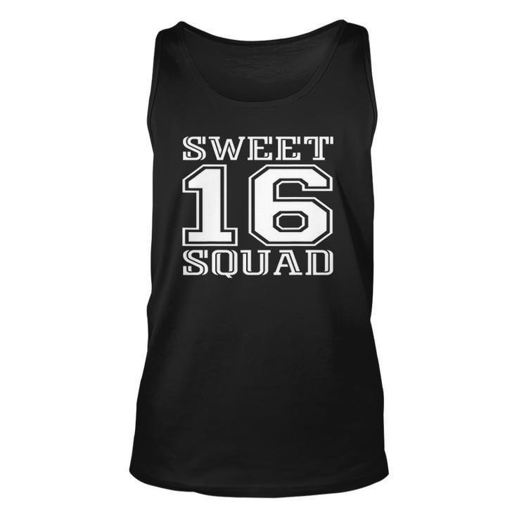 Sweet 16 Squad 16Th Birthday Party Unisex Tank Top