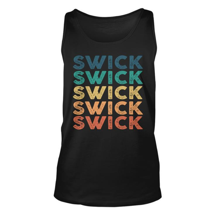 Swick Name Shirt Swick Family Name Unisex Tank Top
